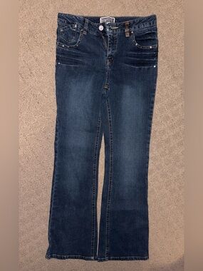Classic Dark Blue Women's Bootcut Jeans, Women’s Size 14